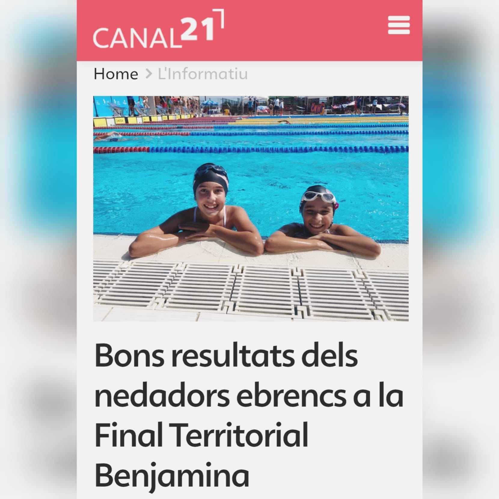 NOTÍCIA CANAL 21 EBRE